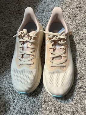 Hoka Women's Running Shoes in Light Peach